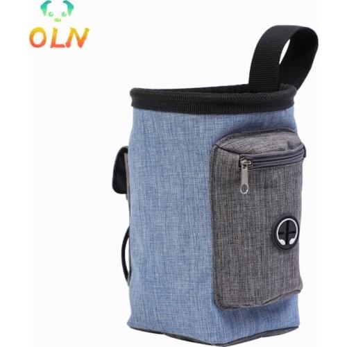 Portable Pet Dog Food Treat Snack Bag Puppy Obedience Bait Food Walking Snack Pouch Detachable Dog Training Pack