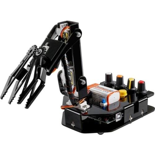 SunFounder RC Programmable Robot Elctronic Robotic Arm Kit 4-Axis Servo Control Rollarm for Arduino DIY Robot Kit For Children