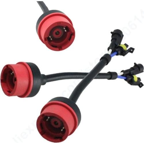 Rockeybright 2PCS D2S D2R D2C D4S HID bulbs wiring Harness AMP relay harness wiring cables base adapters sockets car accessories