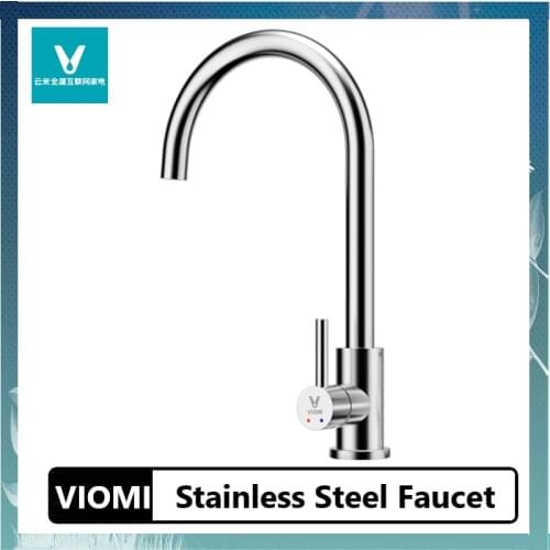 Xiaomi VIOMI Kitchen Faucet 304 Stainless Steel Hot and Cold Dual Control Water Saving Aerator Universal Tube 360° Free Rotation