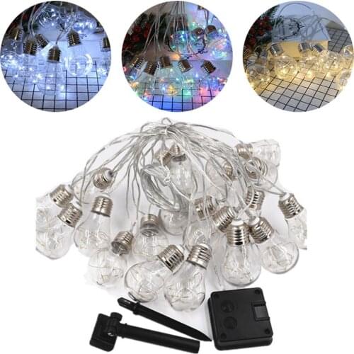 Solar LED Ball Garland Lights Fairy String Waterproof Lamp Halloween Christmas Wedding Party Lights Intelligent Light Control