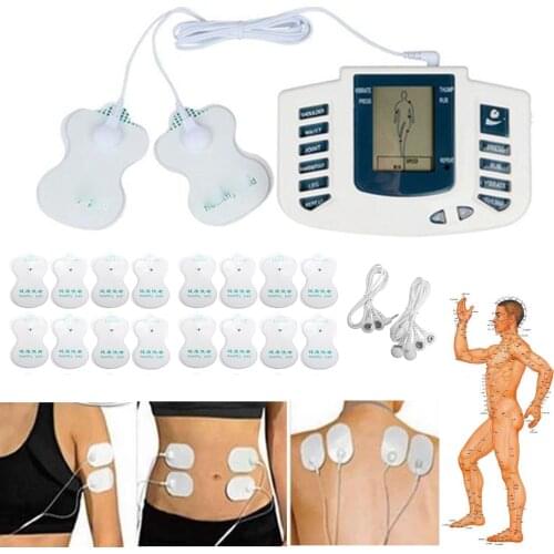 Body Tens Acupuncture Therapy Machine Electric Pulse Massager Meridian Physiotherapy Electro Stimulation Musle Stimulator 16 Pad