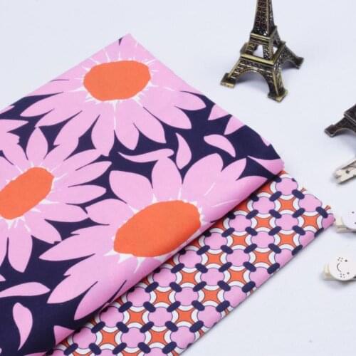 2pcs 50*150cm 100% cotton fabric fat quarter quilting patchwork fabric for doll colth Diy Childrens bedding sewing textiles