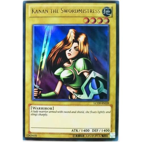 Yu Gi Oh SR Kanan The Swordmistress English DIY Toys Hobbies Hobby Collectibles Game Collection Anime Cards
