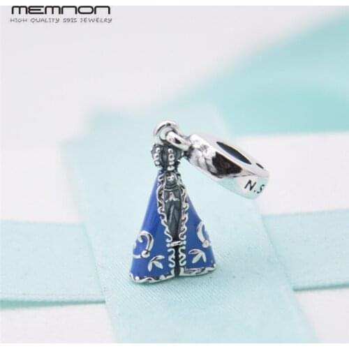 2019 NEW 100% Sterling Silver Our Lady Dangle Womens Wedding Party Charms Cartoon Fairy Dangle Pendant Original Jewelry Gift