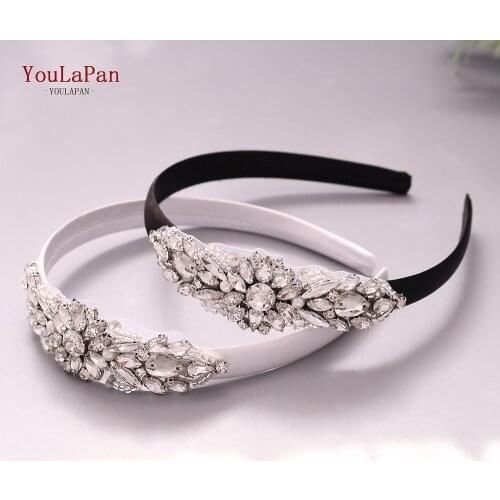 YouLaPan S337-FG Fashion luxury sparkly rhinestone headband bridal stone hairband women hair accessories Baroque hair band