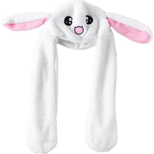 2021 New Hot Novelty Magic Rabbit Hat With Moving Ear Plush Toy Gift Kids Toy Party Photo