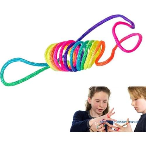 67JC Colorful Rope Funny Play Supplies Nylon Made Fine Rope Toy