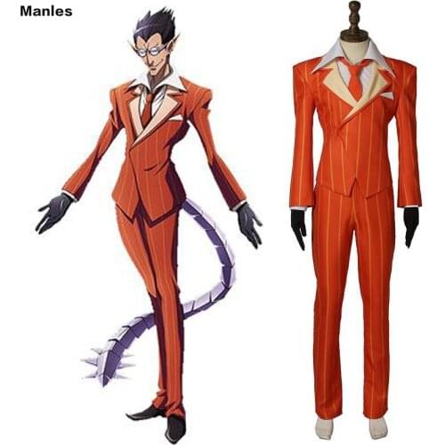 Anime OVER LORD Cosplay Demiurge Costume Carnival Adult Men Halloween Custom Made Full Set Uniform Stage Performence Archdevil