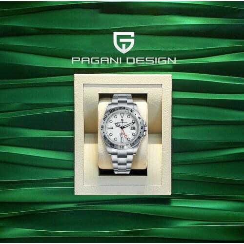 2021 New PAGANI Design Luxury Mens Mechanical Watch Sapphire Automatic GMT Watch Stainless Steel Waterproof Watch Reloj Hombre
