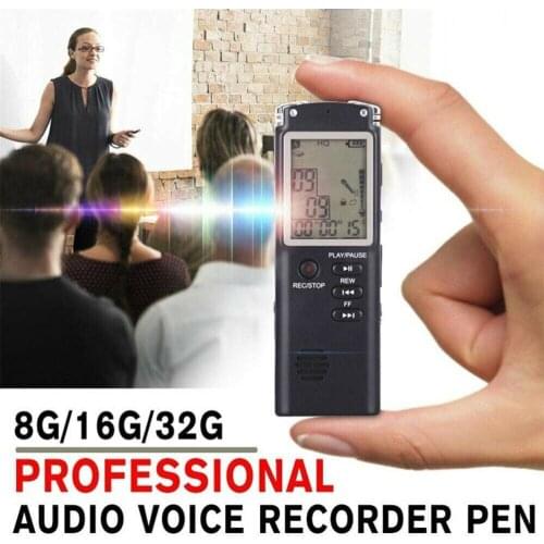 New 8GB/16GB/32GB Voice Recorder Pen Built-in Microphone Mp3 Player USB Dictaphone Digital Audio Interview Recorder With VAR/VOR