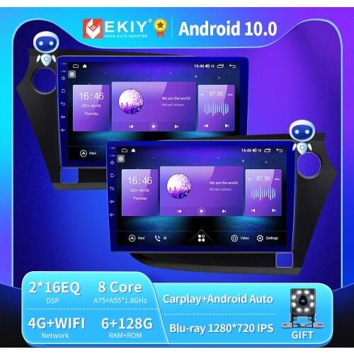 EKIY Android 9.0 Multimedia Player For Honda Insight 2009-2014 BT Car Radio Stereo Video Autoradio Navigation GPS Head Unit