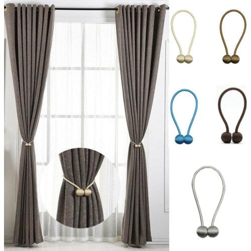 Hot Curtain Buckles 2019 Newest Magnetic Pearl Ball Curtain Tiebacks Backs Holdbacks Buckle Clips Curtain Decorative Accessories