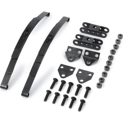 Hard Leaf Spring Suspension Bar Set for 1:10 RC Rock Crawler D90 TF2 Axial SCX10 F350,Black