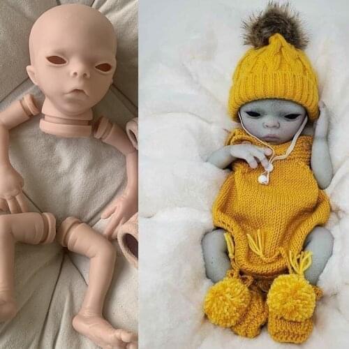15 inch Reborn Doll Kit Imani Alien Baby Premie Size Diy Unfinished Doll Parts mold reborn kits toys