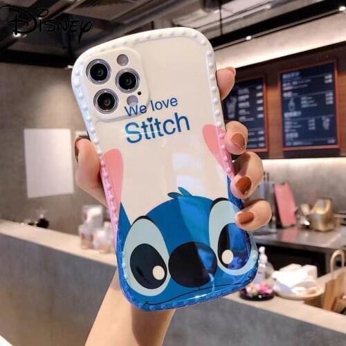 Disney Cute Cartoon Stitch Original Phone Case for iPhone 7/8P/X/XR/XS/XSMAX/11/12Pro/12min Phone Girl Case Cover
