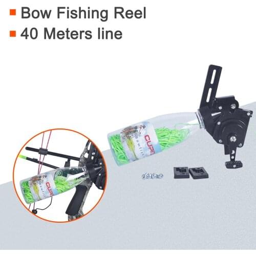 CPUID Rope Pot Bow Fishing Reel Bowfishing Compound Recurve Bow Fish Hunting Kit 40M