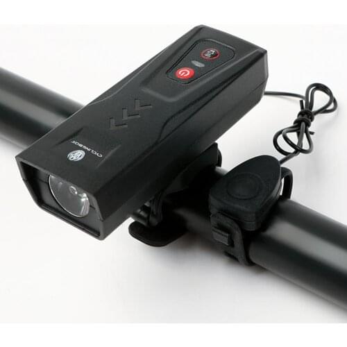 Bicycle Headlight 2-in-1 Bike Front Light Speaker Rainproof USB Charging MTB Bike Lamp Flashlight For Cycling Bike Accessories