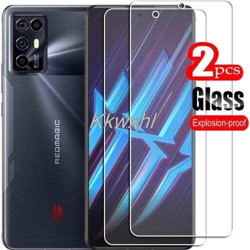 2PCS FOR ZTE Nubia Red Magic 6R High HD Tempered Glass Protective On RedMagic 6R Phone Screen Protector Film