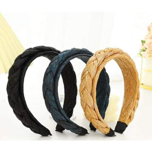 Women Girls New Braid Hairband Headband Adult Hair Accessories
