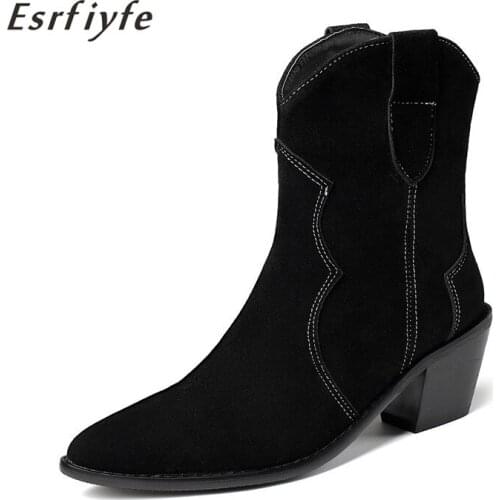 ESRFIYFE New Sexy Ankle Boots Stretch Thigh Boots High Heels Boots for Women Large Size Shoes Autumn Winter Ankle Boots Female
