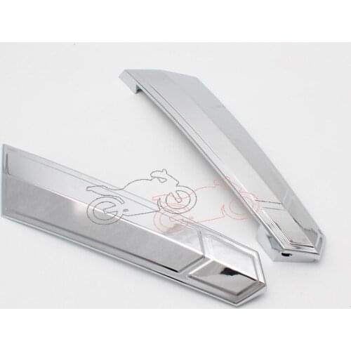 1pair Motorcycle Chrome ABS Saddlebag Hinges Covers Trunk Decoration for Victory Hard-Ball Cross Roads Cross Country 2010-2017
