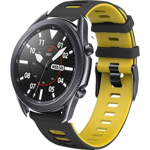 20mm/22mm watch strap for Samsung Galaxy watch 3 45mm/42mm/Active-2 Gear S3 Frontier silicon bracelet Huawei GT/2/2e strap 46 mm