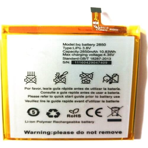 2850 Battery For BQ Aquaris E5 4G LTE E5S 2850mAh Batterie Bateria Accumulator AKKU High Quality with Repair Tools