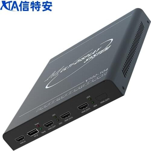 3 channels HDMI video wall processor DVI point-to-point multi-screen stitching HDMI 1x3 3x1 With fusion software