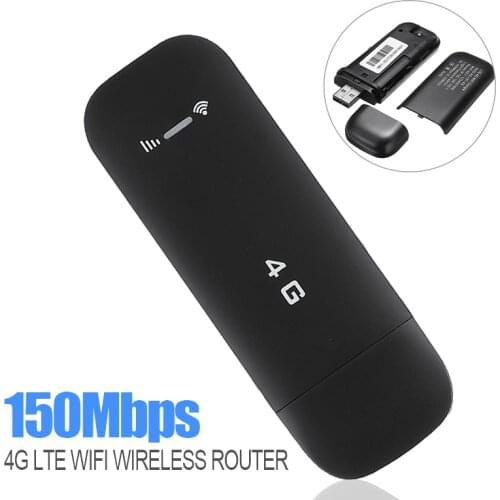 1PC Portable 4G LTE WIFI Wireless Router Network Card 150Mbps USB Mobile Broadband Modem For 32/64BIT WIN7/8/10/XP ISO Android