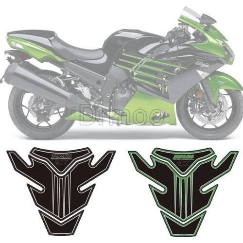 Motorcycle Accessories Tank Pad Protector Sticker Fish Bone Gas Fuel Tank Stickers For Kawasaki ZZR1400 All Years