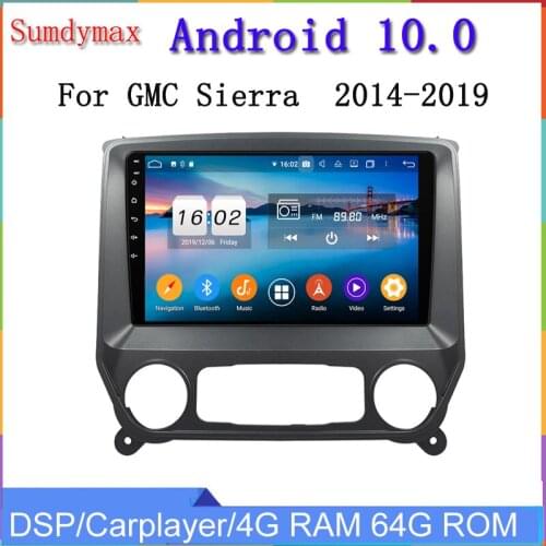 Android 10 car dvd player for Chevrolet Silverado LD GMC Sierra VIA Vtrux Truck 2014-2019 car gps head unit autoradio wifi 4G