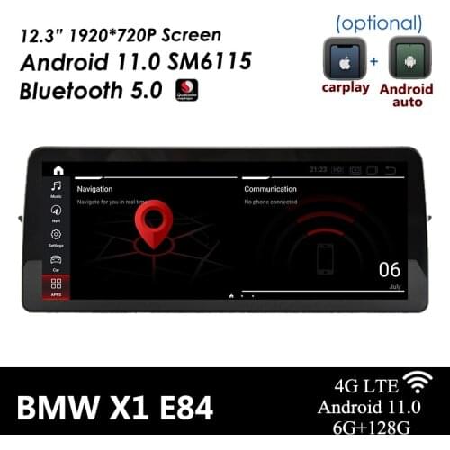 8Core SN662 Car Android Display For For BMW X1 E84 2009-2015 No Screen/CIC System Idrive Bluetooth 5.0 Steering Wheel Control