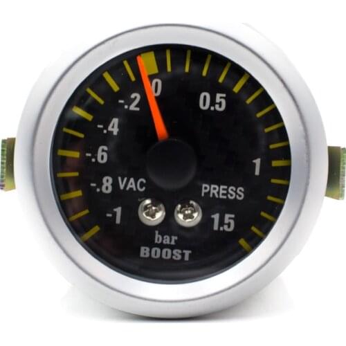 Boost gauge 2"(52mm) Smoke lens Turbo gauge Boost gauge (-1~1.5 Bar) /auto car gauge/car meter