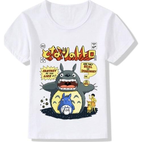 Baby Kids My Incredible Neighbor Cute Totoro Tops T shirt Boys/Girls Funny Anime T-shirt Children Summer Clothes