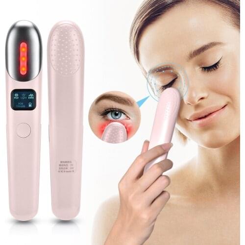 Electric Eye Massager Anti Wrinkle Eye Massage Anti Aging Eye Care LED Screen Hot Massage USB Rechargeable EMS Massage Device