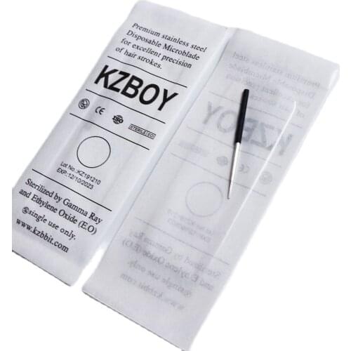 50PCS Disposable Microblading Shading Needles 3R and 5R 0.30mm Eyebrow Microblading Blade with Sterile Package