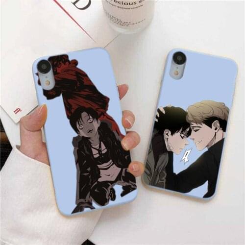 Kill Stalker Soft Cover Phone Case For Iphone 6 6s 7 8 Plus XR X XS XSmax 11 12 Pro Mini Max Candy Blue Silicone Cover