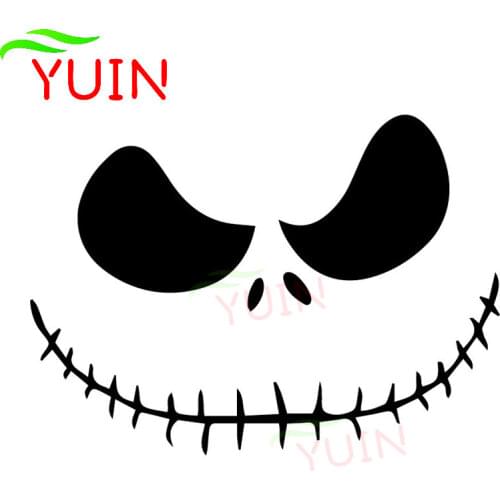 Car Sticker Evil Smile Funny Decals Creative Decoration Accessories PVC Bumper Rear Windshield Sunscreen Waterproof Stickers