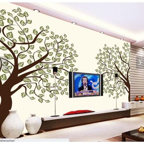 Custom papel DE parede infantil, hand-painted forest birds murals for the sitting room bedroom TV setting wall vinyl wallpaper