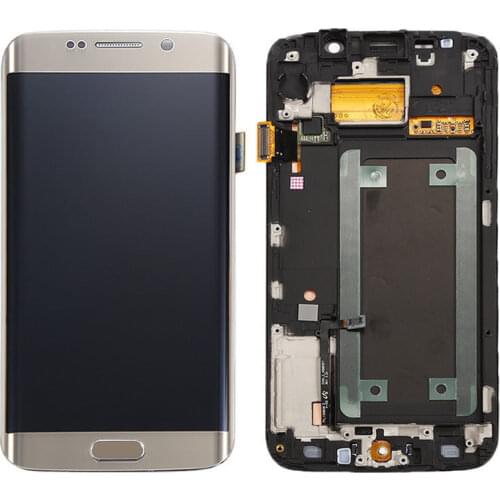 Original For Samsung S6 edge G925F LCDs Burn Shadow For Samsung S6edge with frame Display LCD Screen Touch Digitizer Assembly