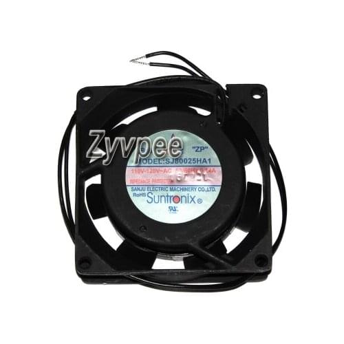 AC Axial Cooling SJ8025HA1 SJ80025HA1 110V-120V 0.14/0.12A 2 Wires 80mm Thermal Dissipation System 80x80x25mm