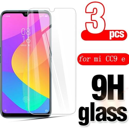 3pcs Tempered glass film for Xiaomi CC9 E Anti-fall Screen Protector for Xiaomi A3 Scratch resistant Protective glass film