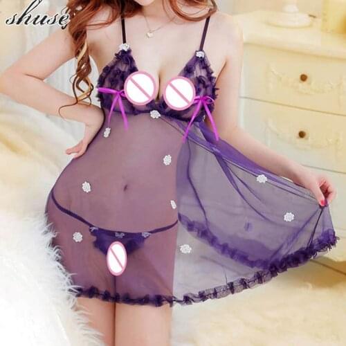 Sexy Lingerie Womens Underwear Costume Transparent Hot Eroic For Sex Nightwear Mujer Sex Porno Baby Doll Sleepwear
