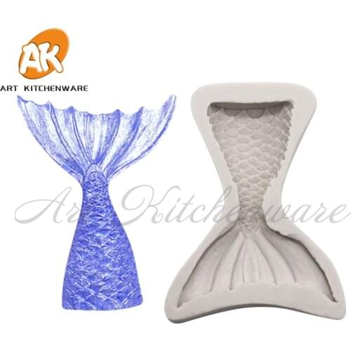 Mermaid Tail Silicone Cake Mold Kitchenware Baking Supplies Soap Mould Cake Decorating Supplies Pastry & Cake Tool