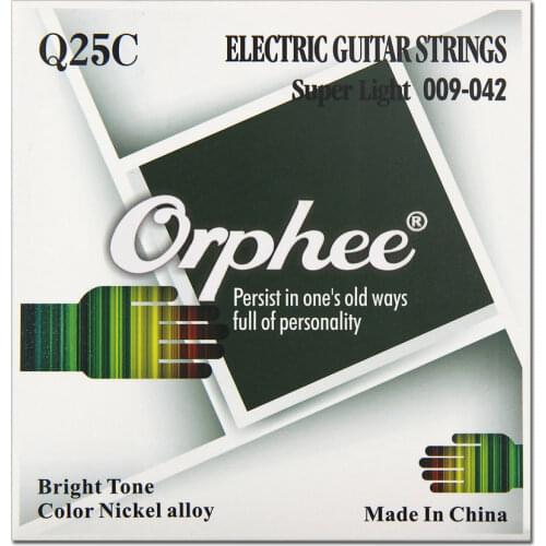 Orphee Colorful Electric Guitar Strings Set Color Nickel Alloy Super Light 009-042 Electric Guitarra Strings Set 1st-6th