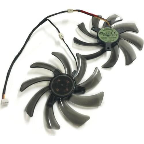 2PCS/lot Computer VGA Graphics Card Fan Cooler For XFX R9 270A-CEF5 HD7850 2GB Video Card Cooling