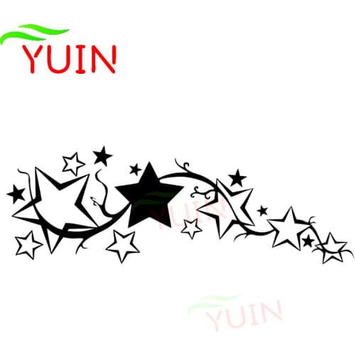 Bright Stars Car Sticker Personalized Custom Motorcycle Auto Accessories Fashion PVC Decoration High Quality Waterproof Decal