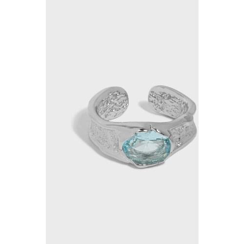 SHANICE Zircon Rings S925 Sterling Silver For Women Minimalist light luxury micro-inlaid CZ opening ring Fine Jewellery