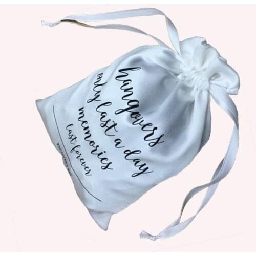 200pcs Satin drawstring pouch 13*18cm jewelry gift bags custom 1 color logo for jewelry gift storage and packaging